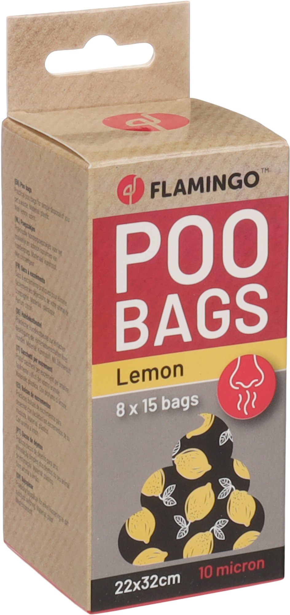 Flamingo Basic Scent Vrecká s citrónovou vôňou na exkrementy 8x15ks